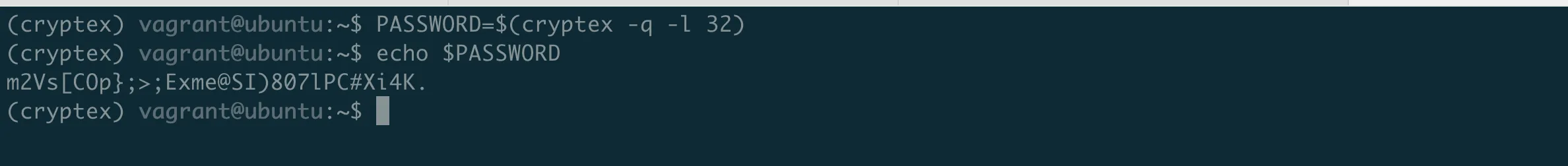 Cryptex generating a WiFi password with scannable QR code